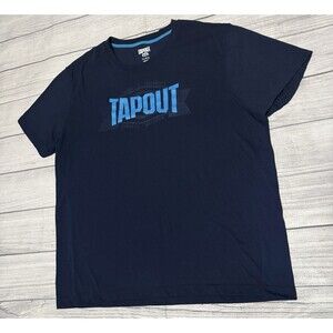 Tapout Logo T-shirt Size XL Blue Committed Determined Dedicated Motivated 2016